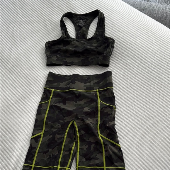 All Access Camo Sports Bra and Bike Short Set - Picture 1 of 4